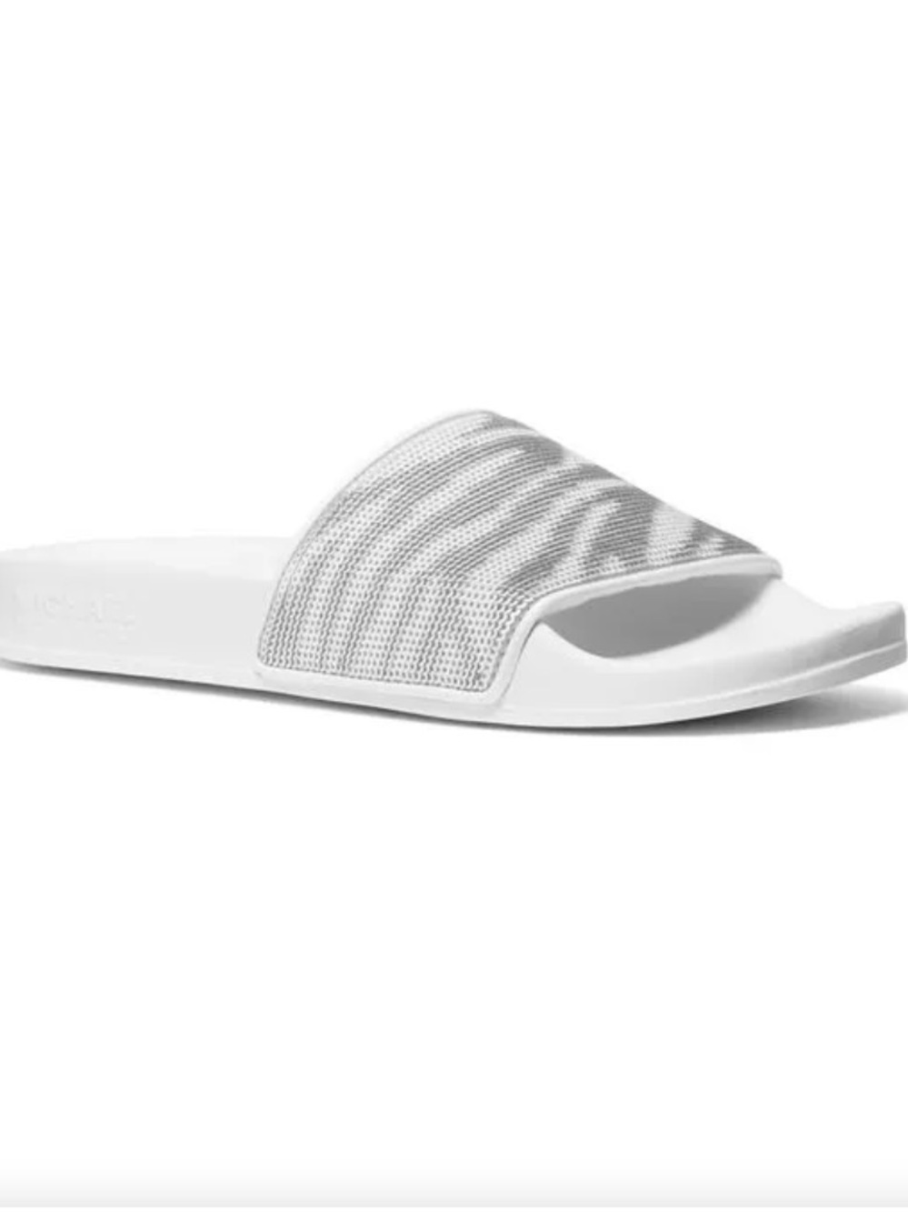 Michael Kors | Zebra print slides | White and Silver | sz 9 | VGC